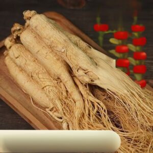 Dried whole ginseng roots